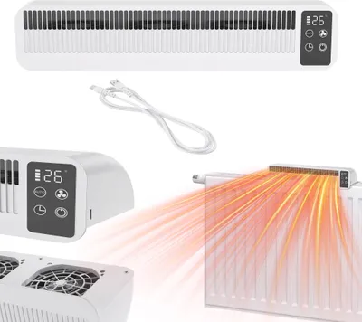 Produktbild von NAIZY Heizkörper Ventilator mit Magnetischer Boden,Energieeffizienter Heizungsventilator mit 3 Lüfter,Smart Heizkörperverstärker mit 2 Modi Display & Timer für gleichmäßige Wärmeverteilung,1 Stück
