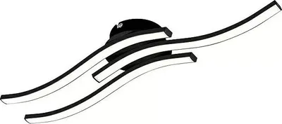 Produktbild von LED-Deckenleuchte Onda, 56,5 x 12 x 6,3 cm, schwarz, warmweiß