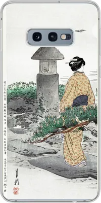 Produktbild von MuchoWow® Handyhülle Schutzhülle Hülle für Telefoonhoesje Samsung Galaxy S10e Vintage - Frauen - Japan - Kimono - Skandinavisch Silikon Softcase Handy Hülle - Handy