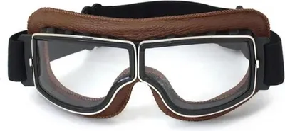 Obrázok produktu pre TXR Okuliare na motorku retro hnedé