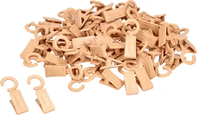 Image de KOTARBAU® Clips à rideaux avec crochet pour rideaux Jeu de 100 pièces aulne