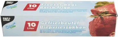 Produktbild von Papstar Gefrierbeutel, LLDPE 10 l 60 cm x 40 cm in Faltschachtel, 12 x 24 Stück