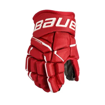Image de Gants Bauer Supreme MACH Senior rouges, 15 pouces