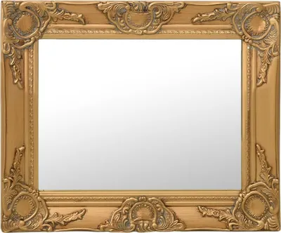 Zdjęcie produktu dla Lustro ścienne w stylu barokowym, 50x40 cm, złote