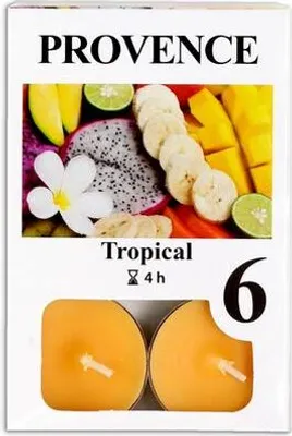 Obrázok produktu pre Sviečka Čajová Tropická Vôňa, 6Ks