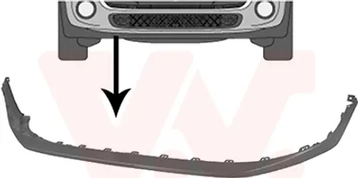 Produktbild von VAN WEZEL Spoilerlippe 0518500 Vorne für MINI Schrägheck (F56)