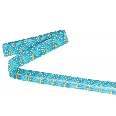 Obrázok produktu pre Predsádková páska 3 m x 20 mm - svetlomodrá s kvetmi