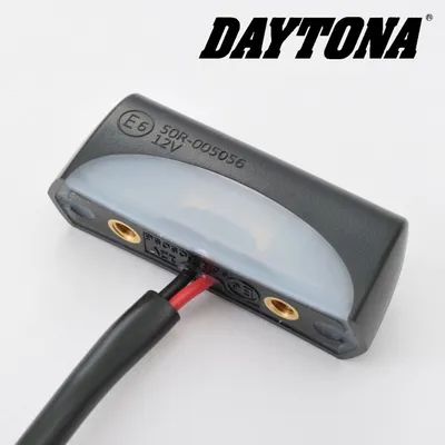 Productafbeelding van LED-kentekenverlichting Daytona, ABS, zwart