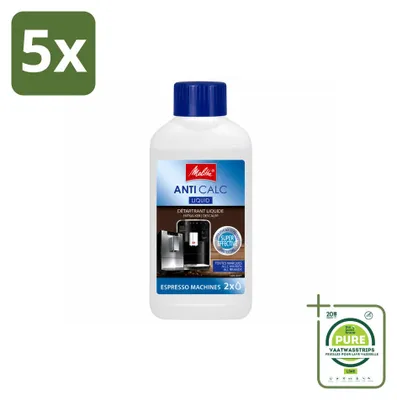 Produktbild von 5 x Melitta Flüssig-Entkalker für Kaffeevollautomaten - 250 ml - Großpackung - 5 Stücke