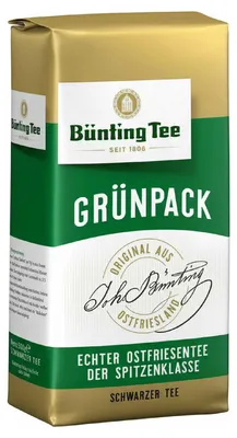 Produktbild von Bünting Tee Grünpack Schwarzer Tee Original aus Ostfriesland 500g