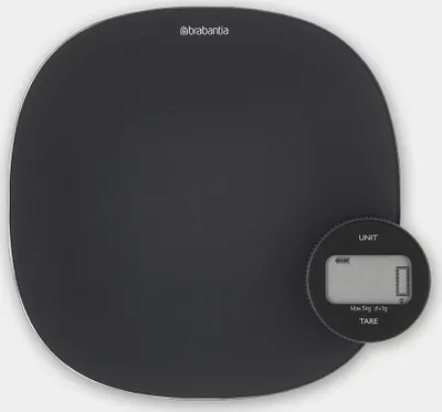 Zdjęcie produktu dla Brabantia Tasty+, Elektroniczna waga kuchenna, 5 kg, 1 g, Szary, Blat, Okrągły