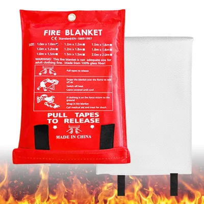 Immagine prodotto di Coperta ignifuga, 2 m x 2 m, in fibra di vetro, per incendi di liquidi infiammabili