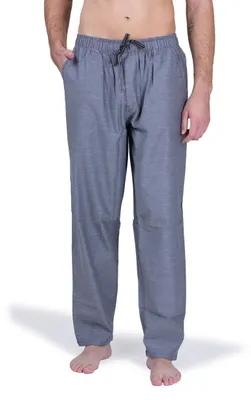 Produktbild von Moonline - Herren Webhose Freizeithose Loungewear aus 100% Baumwolle ; grau , 46/48