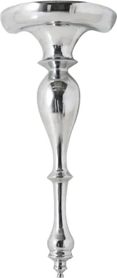 Produktbild von Design Wandkonsole SCALA Alu 60 cm Barock Beistelltisch silberfarbig Wanddekoration Tisch zur Wandmontage