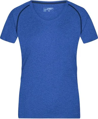Produktbild von Funktions-Shirt für Fitness und Sport blue-melange/navy, Gr. M