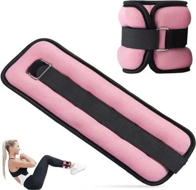 Verstellbare Knöchelgewichte von 1 kg für Physiotherapie, Gehen, Laufen und Krafttraining für Männer und Frauen
