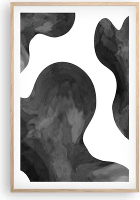Produktbild von Gerahmtes Poster - Rahmen in heller Eiche - Abstraktion Form Figur - 61x91,5 cm - Wand Bild - Wanddeko - Wandbilder - Kunstposter - Wandposter - Bilderrahmen - Bilder - Kunstdruck - P2NPA61x91-5134