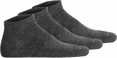 Produktbild von camel active Herren Sneakersocken, 3er Pack - Basic Socken, Baumwolle Dunkelgrau  39-42