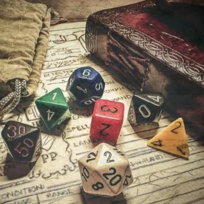 Zdjęcie produktu dla Nostalgia Opaque Gm And Beginner Player Polyhedral 7-die Set – Kości – Chessex