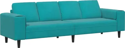 Produktbild von vidaXL Sofa Set Türkis Samt