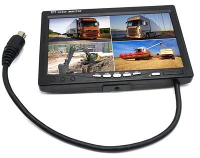 Productafbeelding van Achteruitrijcamera Monitor 7 Inch TFT LCD Quad Split - 800x480 Resolutie - 12-24V Voeding