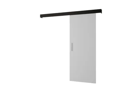 Obrázok produktu pre MOB, Posuvné dvere - 90 cm - Sharlene I (biela matná + čierna matná + strieborná)