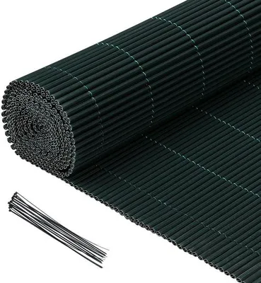 Obrázok produktu pre PVC clona na ochranu súkromia, vhodná do záhrady a na terasu, rozmer 0,9 x 4 m, odolná voči vetru a poveternostným vplyvom, UV odolná, zelená