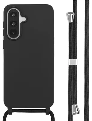 Productafbeelding van imoshion Siliconen hoesje met koord voor de Samsung Galaxy A37 (5G) - Zwart