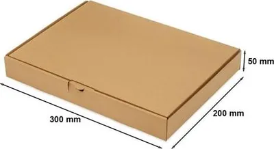 Zdjęcie produktu dla Karton Wykrojnikowy Pudełko Kartonowe Kartonik 300x200x50mm F426