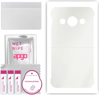 Produktbild von apgo Rückseite Schutzfolie, Matt, kompatibel mit Samsung Galaxy Xcover 3 G389F, Hinten Hydrogel-Displayschutzfolie mit Positionierhilfe, kratzfest, einfache Montage