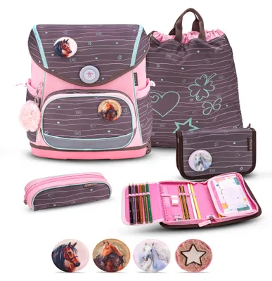Produktbild von Belmil Compact Plus Premium Schulranzen Set 5-teilig "Mint"