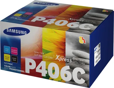 Image de HP remplace Samsung CLT-P406C Pack de 4 toners couleur noirs
