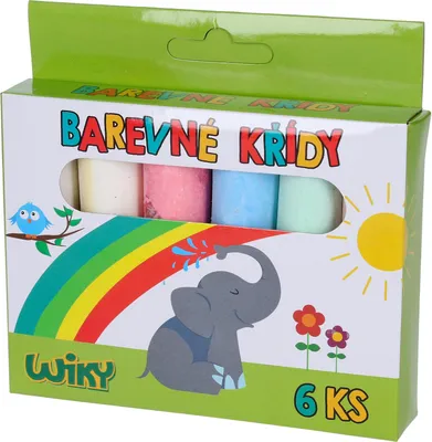 Obrázok produktu pre Chodníkové kriedy farebné 6ks