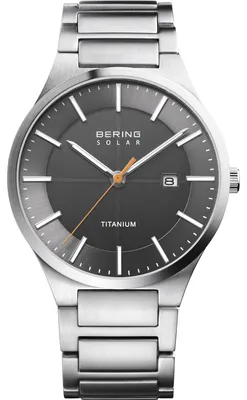 Produktbild von Bering 15239-779 Herrenuhr, Titan\Solar, Silber\Schwarz