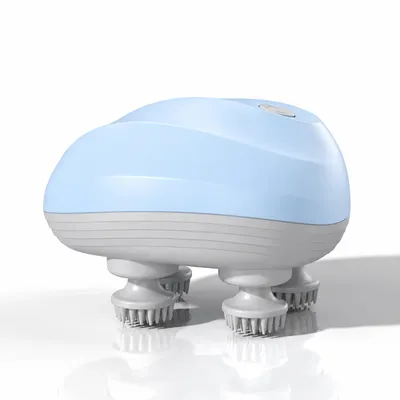Image de Masseur Électrique pour Chat et Chien, Massage Tête Bionique, USB, Bleu, Image générée par une IA