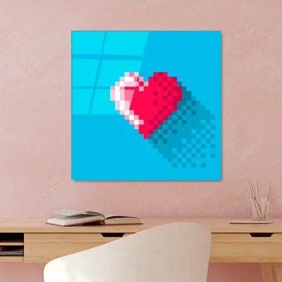 Produktbild von Wallity, UV-823 - 50 x 50, Dekorative Malerei aus gehärtetem Glas, Mehrfarbig, 100 % gehärtetes Glas, 50 x 50 cm