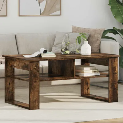 Produktbild von "Schlussverkauf" Couchtisch 1 PC  - Modernen Stil - Kaffeetisch - Geräucherte Eiche 96x54x44 cm Holzwerkstoff  C9693