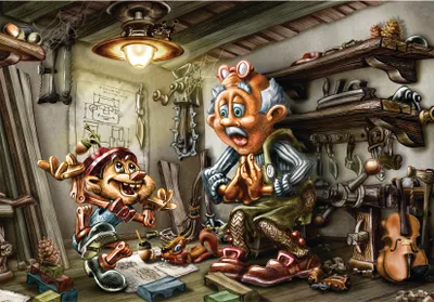 Produktbild von D-TOYS Pinocchio Puzzle 1000 Teile