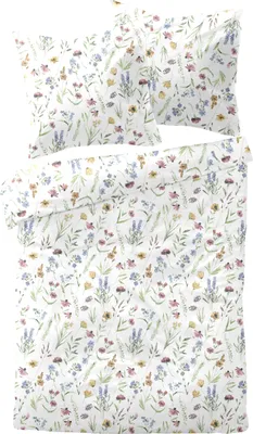 Produktbild von Dormisette Mako-Satin Bettwäsche-Garnitur Dessin 04474 Farbe 060 - 155x220 + 80x80 cm