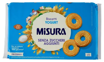 Produktbild von Zuckerfreie Joghurt-Kekse „Biscotti Yogurt“ 400 g – Misura