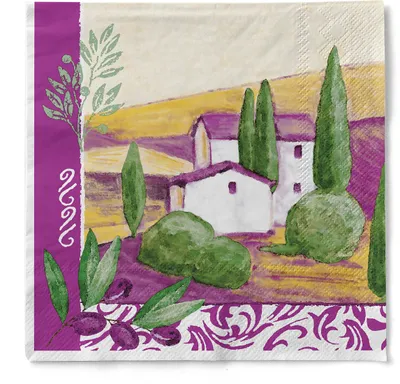 Produktbild von Sovie HOME Serviette Provence aus Tissue 33 x 33 cm, 3-lagig, 20 Stück