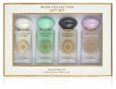 Productafbeelding van Gulf Orchid Musk Collection Aura Edition cadeauverpakking, Eau de Parfum, 4 x 25 ml, UNISEX
