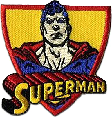 Produktbild von Superman Gesicht 2 - Aufnäher, Bügelbild, Aufbügler, Applikationen, Patches, Flicken, Zum Aufbügeln, Größe: 8,5 x 6,4 cm