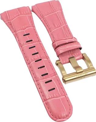 Produktbild von TW STEEL | Uhrenarmband Leder Krokoprägung rosa für CEO Tech Ø 44mm