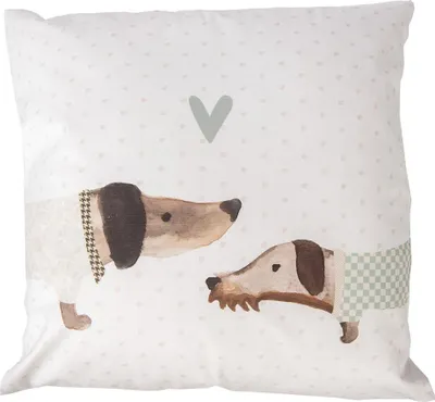 Produktbild von Clayre & Eef Kissenbezug 45x45 cm Beige Polyester