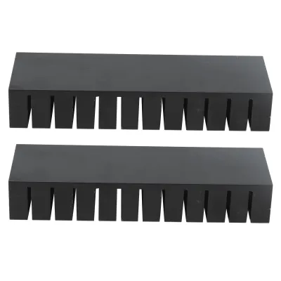 Productafbeelding van Koelribben, aluminium koelribben, aluminium koellichaamset, aluminium radiator, koellichaam met sleuven, elektronisch koellichaam