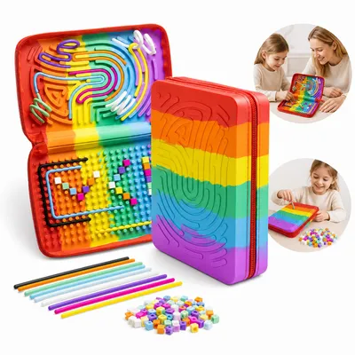 Produktbild von Sensorisches Aktivitätsbrett, Silikon-Fidget-Spielzeug mit Aufbewahrungsfunktion zur Stressbewältigung, Beruhigung, bei ADHS und Autismus