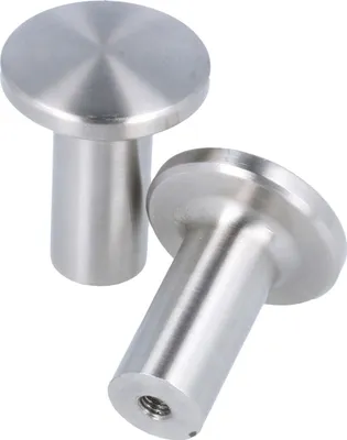 Produktbild von Möbelknopf Schubladenknopf Sockelknopf Türknopf Edelstahl Schrankknopf Kommodenknopf 32mm