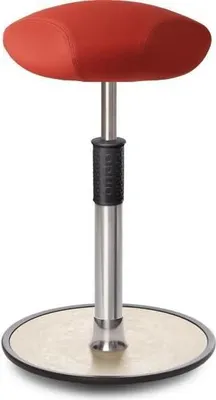 Produktbild von Sitz- Stehhocker Free Tall Triangel skai Dynactiv Makari 160 Rot Chrom /creme.