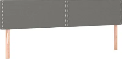 Produktbild von vidaXL Kopfteile Dunkelgrau 180x5x78/88 cm Stoff